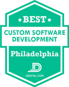 Best Custom Software Development Philadelphia Award Badge